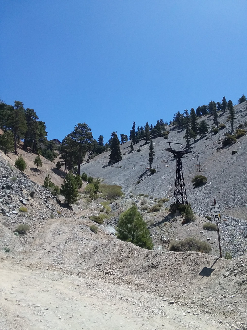The ski lift was running but it only went about halfway up (in distance not elevation) skipping the easy part. But also seemed like cheating!